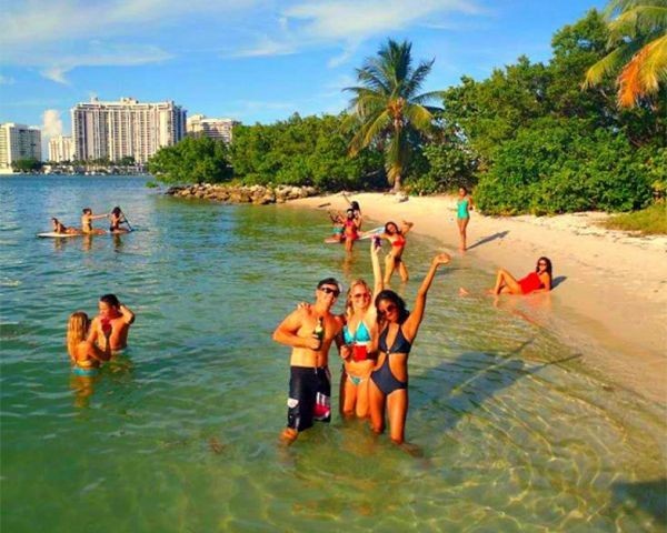Miami Island Adventure Package — private boat, jet ski, and snorkel
