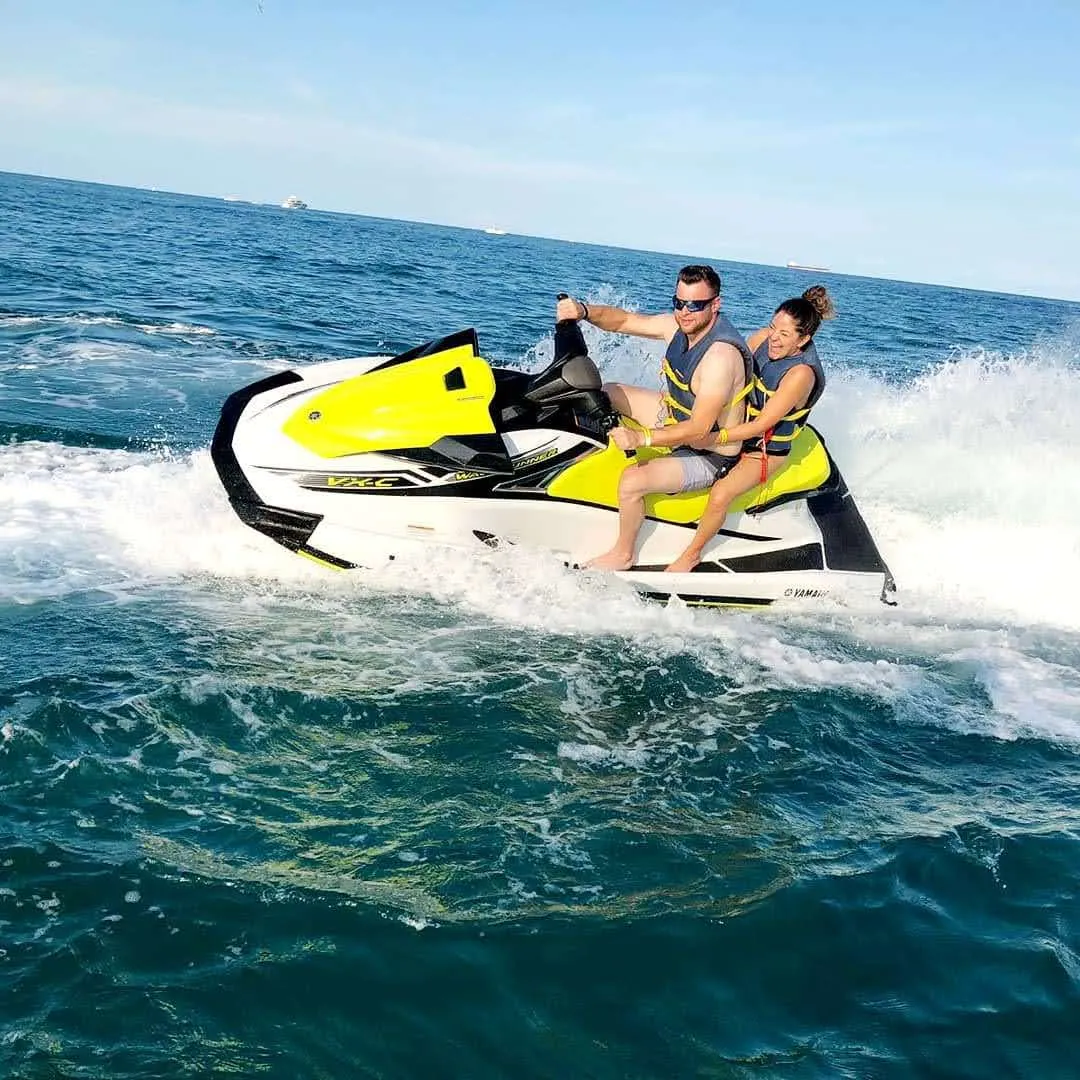 Private Miami Jet Ski Tour navigating Miami Beach
