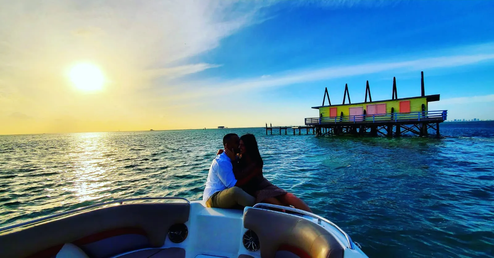 Private Miami Sunset Cruise during the golden hour